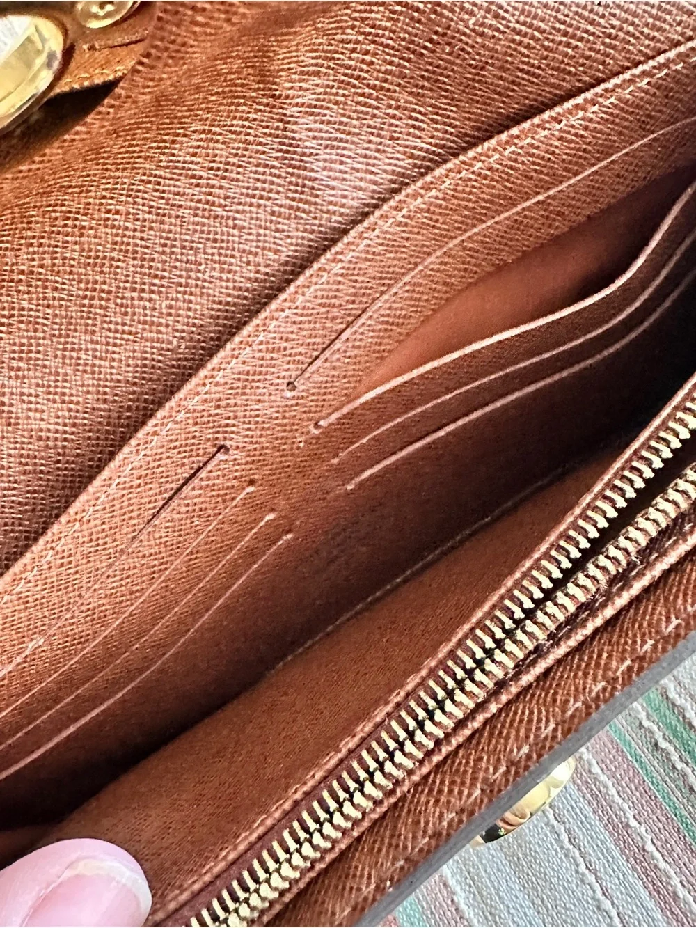 Louis Vuitton Boetie Wallet Monogram canvas Turn Lock Closure Zip Coin Pocket